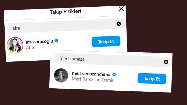 Afra Saraçoğlu ve Mert Ramazan Demir'den Yeni Gelişmeler