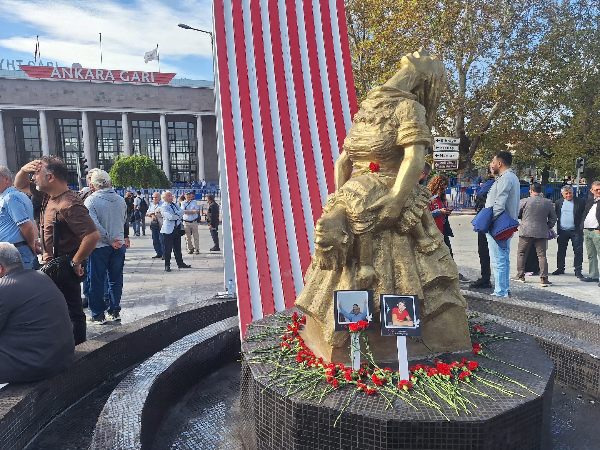 Ankara'da 10 Ekim Saldırısının 9. Yılı Anma Töreni