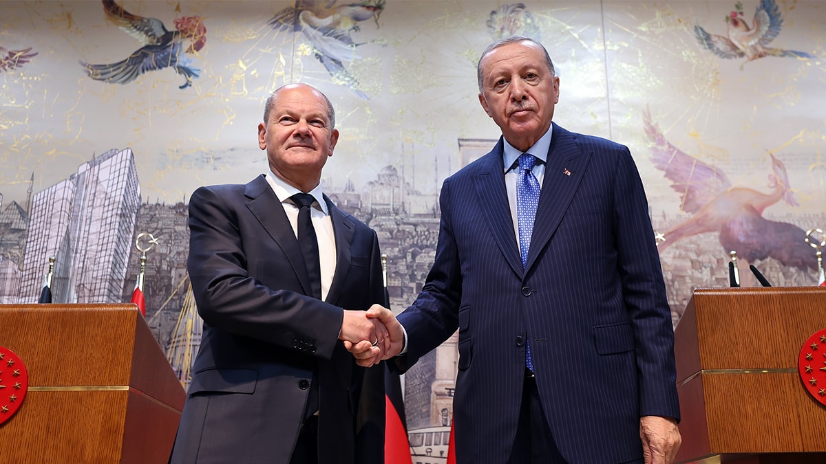 Erdoğan ve Scholz'dan Ortak Basın Toplantısı