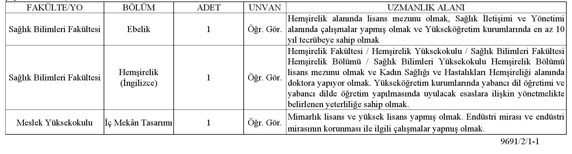 Haliç Üniversitesi Öğretim Üyesi ve Elemanı Alım Duyurusu