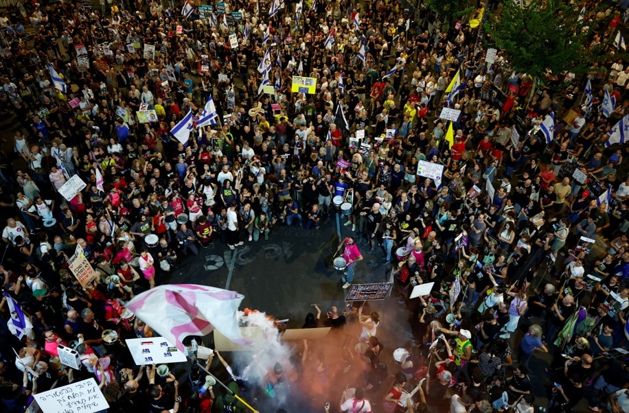 İsrail'de Esir Takası Anlaşması İçin Gösteri Düzenlendi