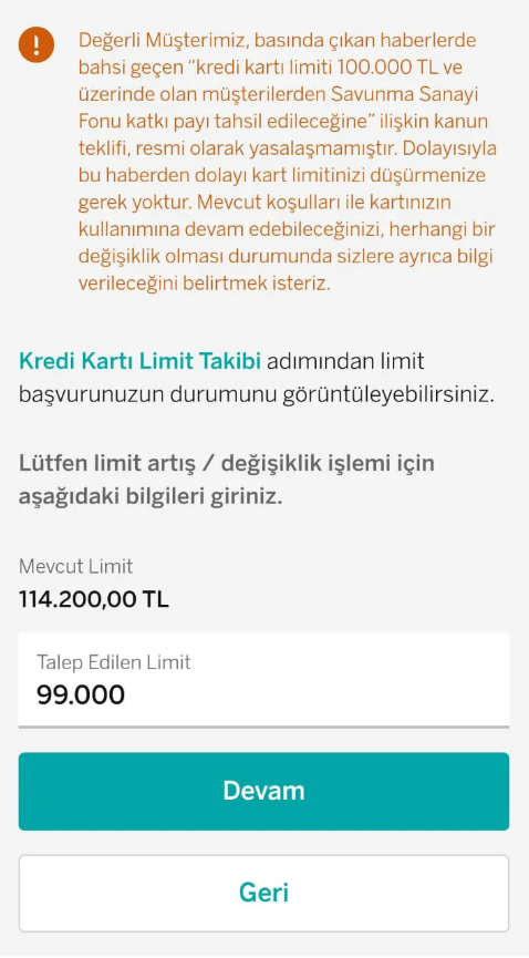 Kredi Kartı Limitleri ve Son Gelişmeler