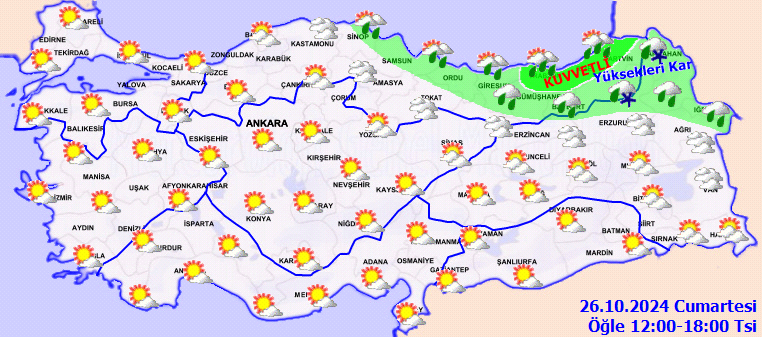 Meteoroloji Genel Müdürlüğü'nden Sarı Kodlu Yağış Uyarısı