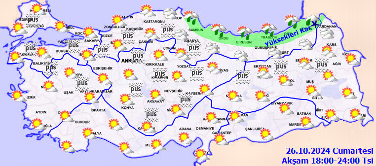 Meteoroloji Genel Müdürlüğü'nden Sarı Kodlu Yağış Uyarısı