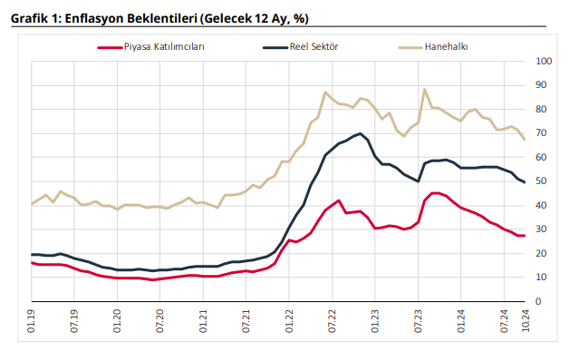 TCMB'nin Ekim 2024 Sektörel Enflasyon Beklentileri