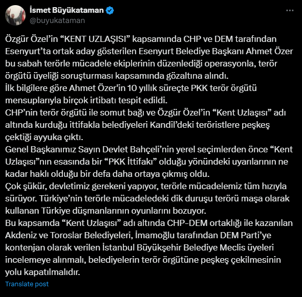 Esenyurt'ta Kayyum Ataması ve Siyasi Tepkiler