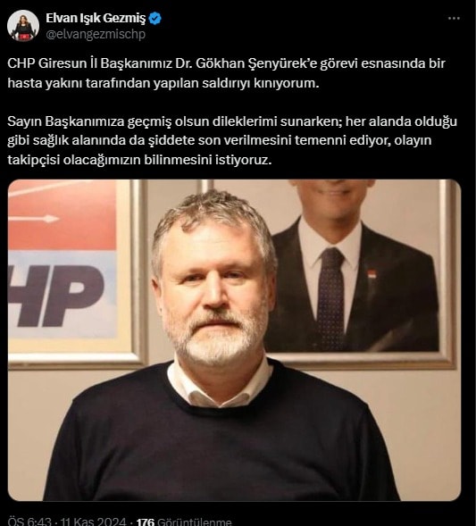 Giresun'da Hastanede Doktora Saldırı