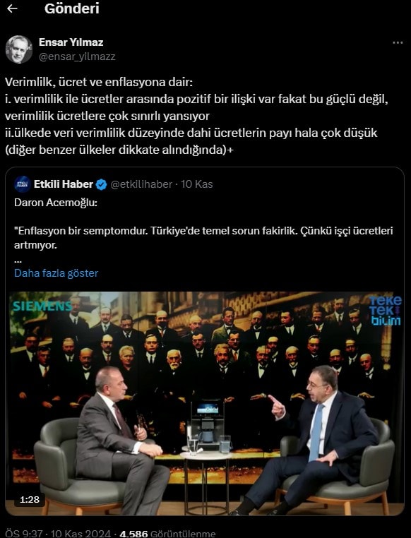 Nobel Ekonomi Ödülü ve Türkiye'de İşçi Ücretleri Üzerine Tartışmalar