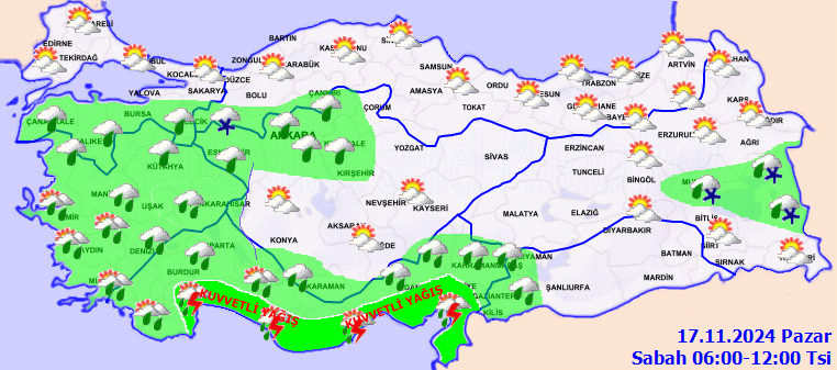 Türkiye'de Hava Durumu Değişiyor